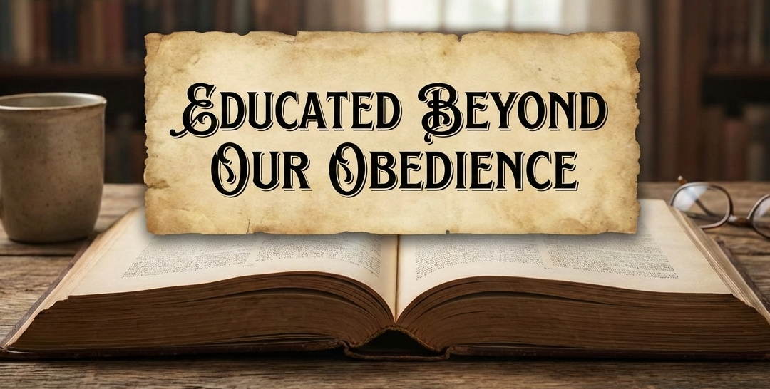 Educated Beyond Our Obedience